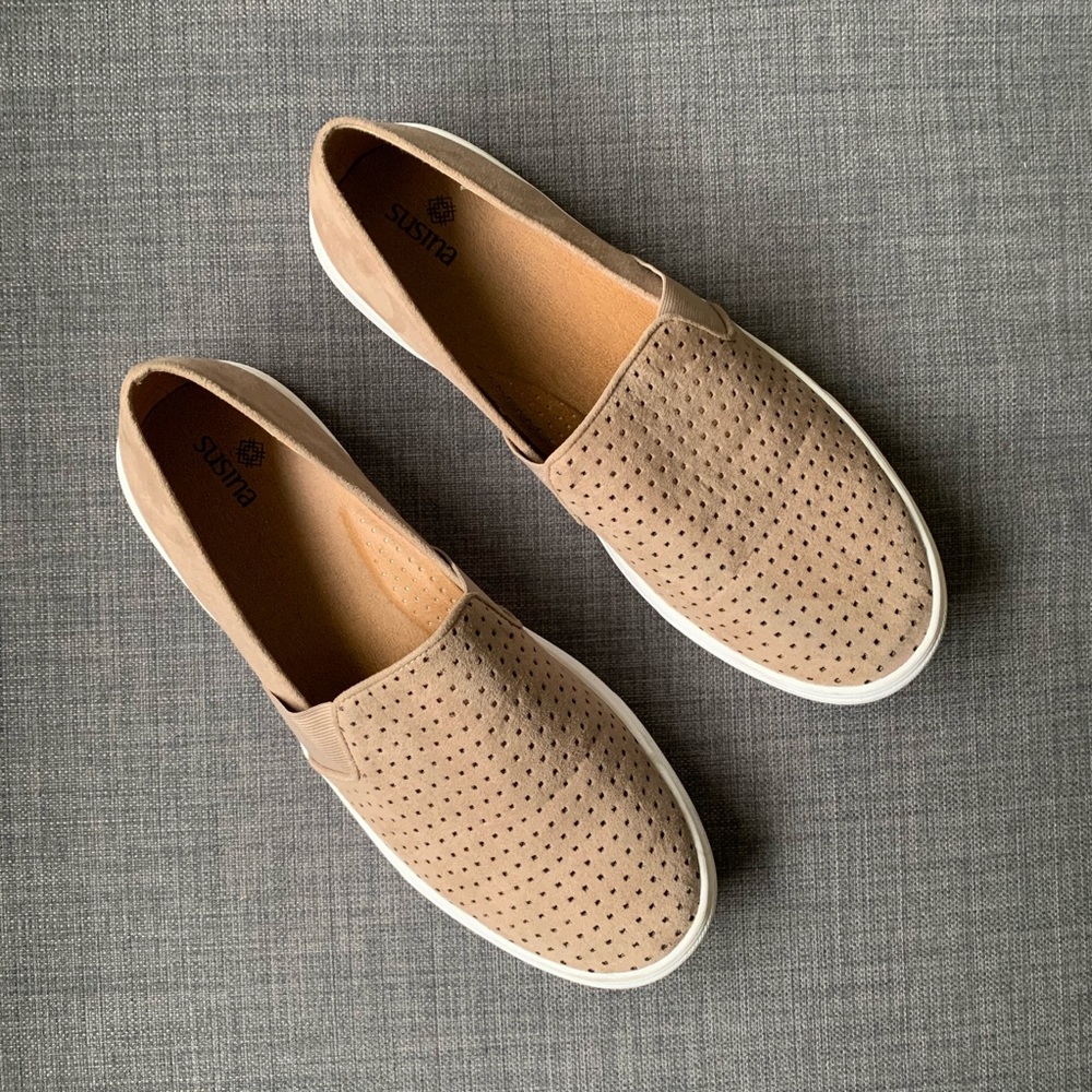 Perforated Slip On Sneakers